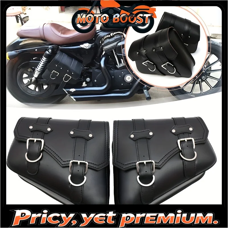 

1 Pair Universal Motorcycle PU Leather PU Leather Left/right Shoulder Bag Luggage Saddle Bag Suitable for Honda/Yamaha/