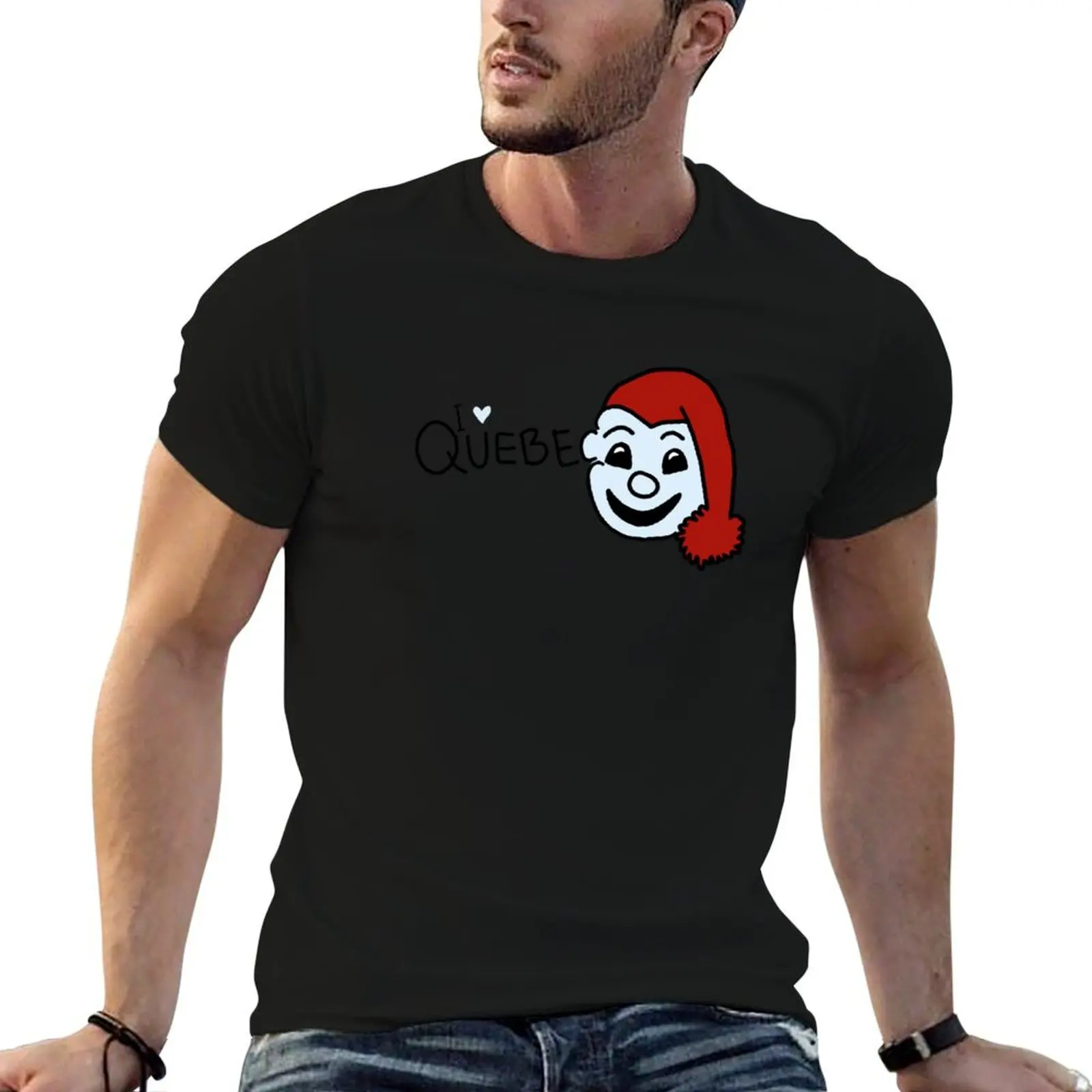 Quebec T-Shirt Anti-Pilling Casual T-Shirt