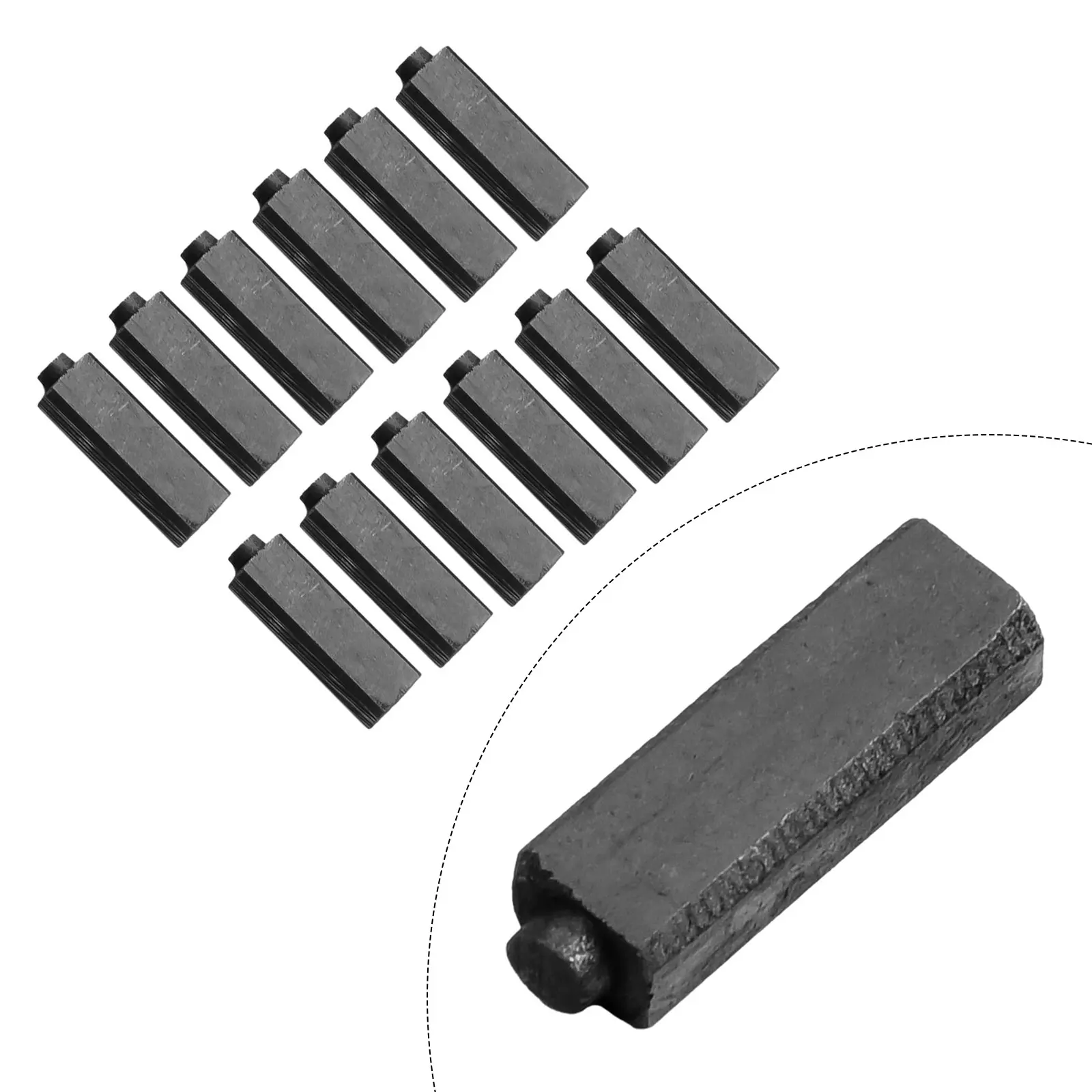 12pcs 4x5.5x17mm Carbon Brushes Motor Carbon Brush For Anchor Engine Electric Hair Dryer High Power Tool Accessories