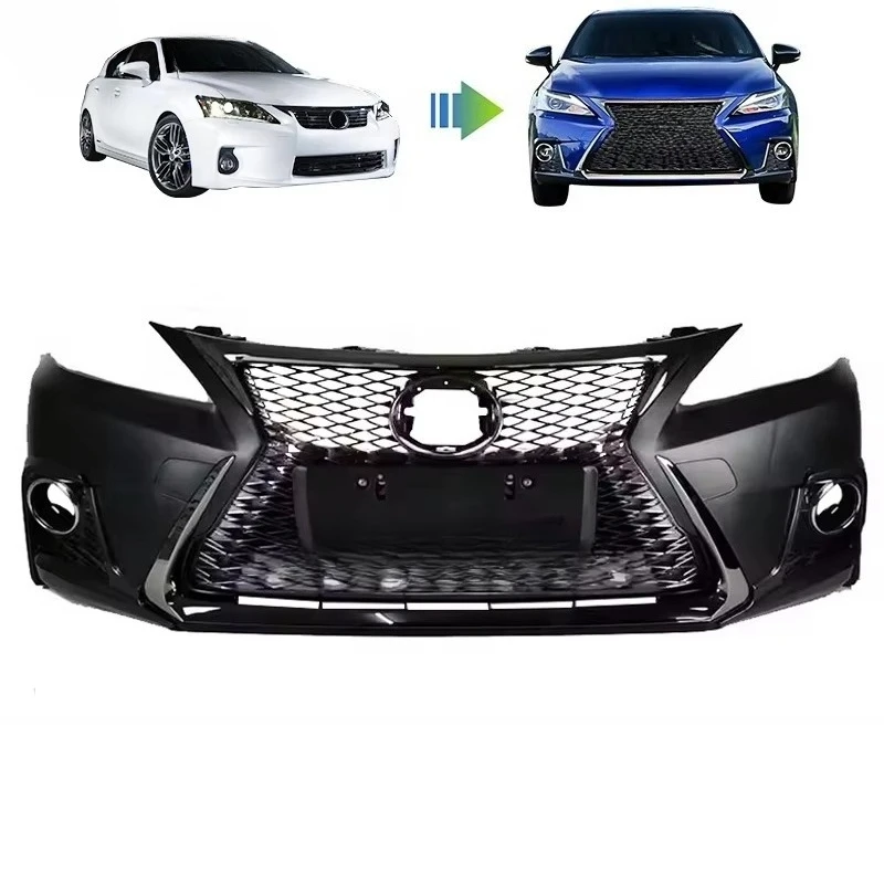 

XDS Best Selling Ct200 2011-2020 Upgrade To CT200 2021 F-sport Style Front Bumper Auto Car Bodykit Grille Fog Lamp Cover