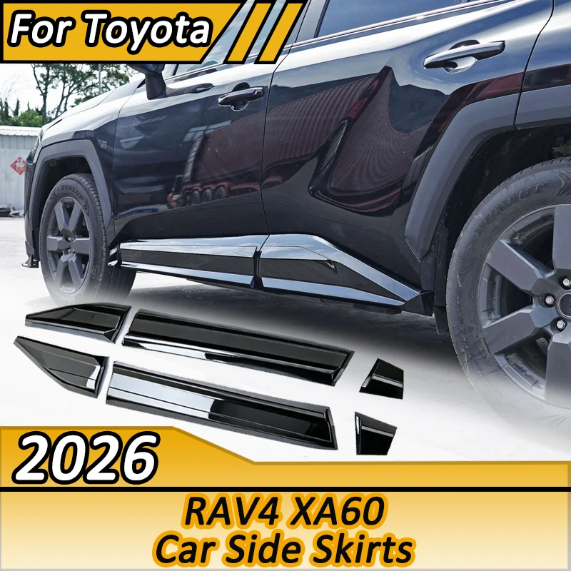 Para Toyota RAV4 XA60 2026 Faldones Laterales Extensibles, Divisores, Protector de Puerta Lateral, Embellecedor, Accesorios de Carrocería Exterior