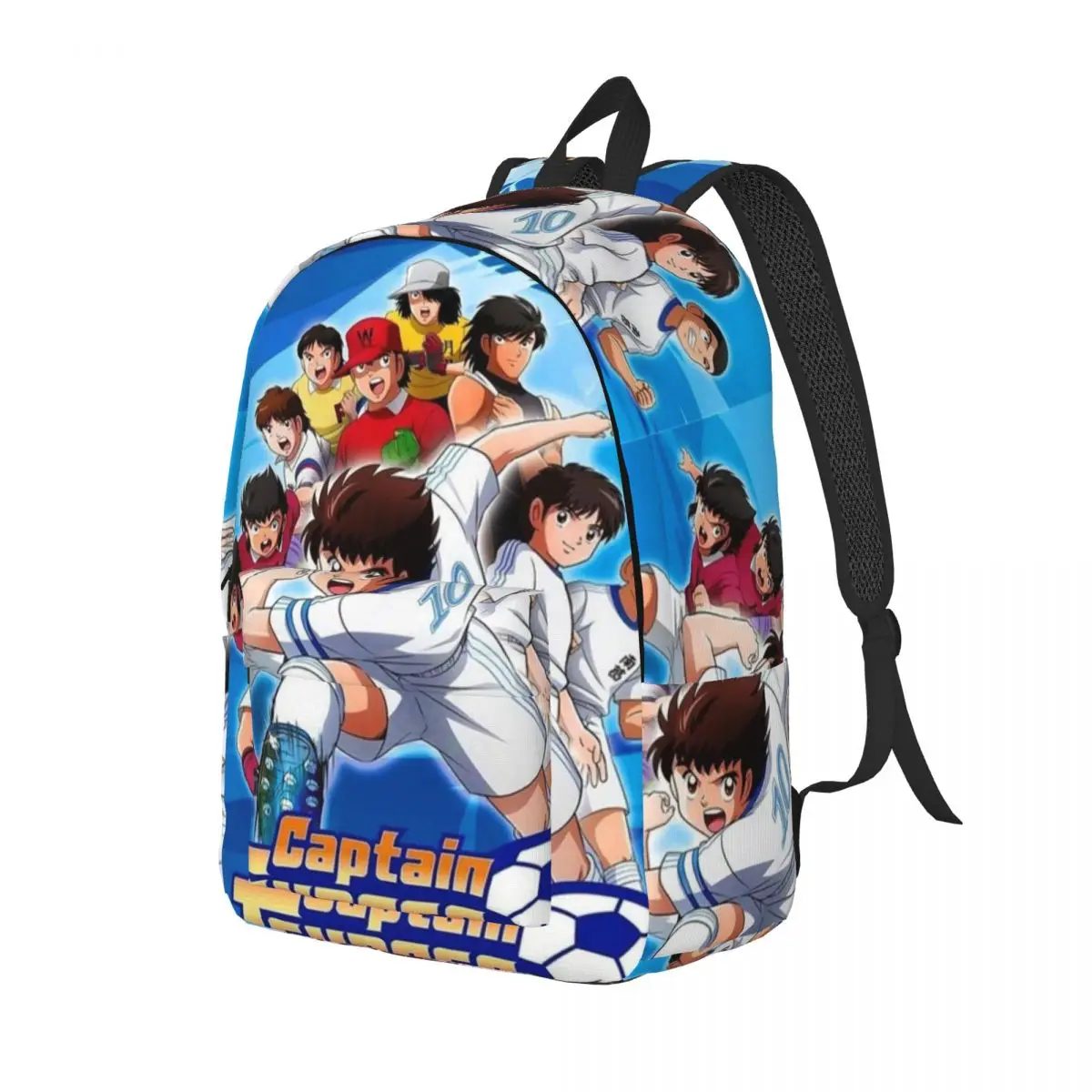 Mochila de Anime de capitán Tsubasa para niño y niña, Bolsa Escolar de fútbol japonés, Manga, guardería, primaria