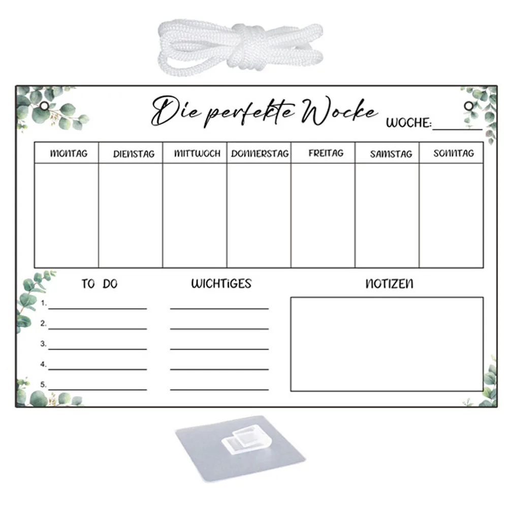 

1Set Hanging Dry Erase Board Memo Wall Planner Schedule Message Organizer to Do List Reminder Wall Dry Erase Board