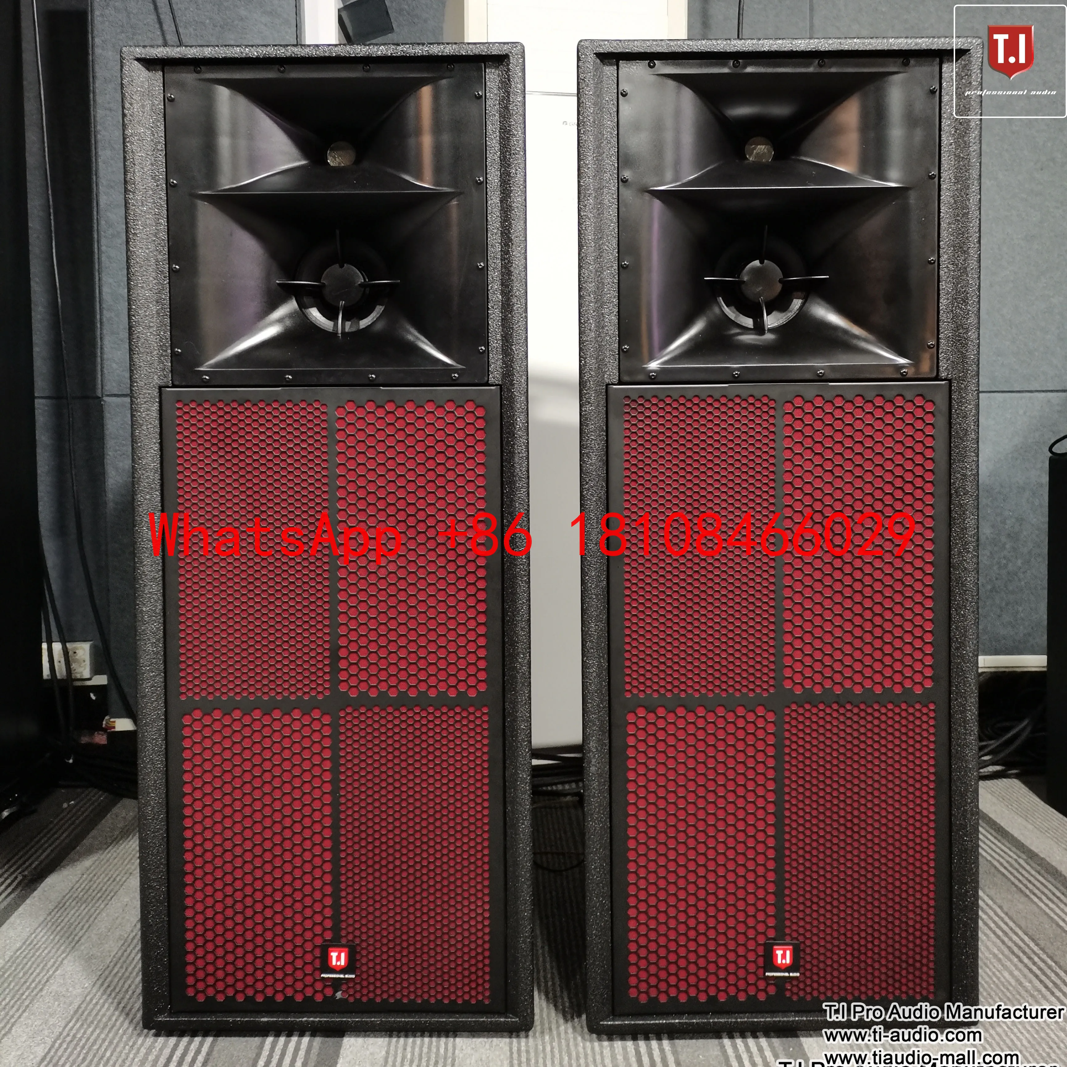 T.I Pro Audio  Three Way Full Range Speakers Outdoor Stage Sound System Professional Sound Speakers