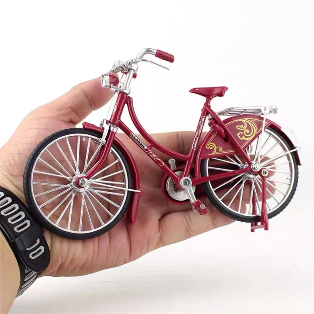 New 1:10 High Simulation Retro Mountain Bike Bicycle Model Nostalgic Bicycle Alloy Gift Ornament Adult Gift Collection Ornaments