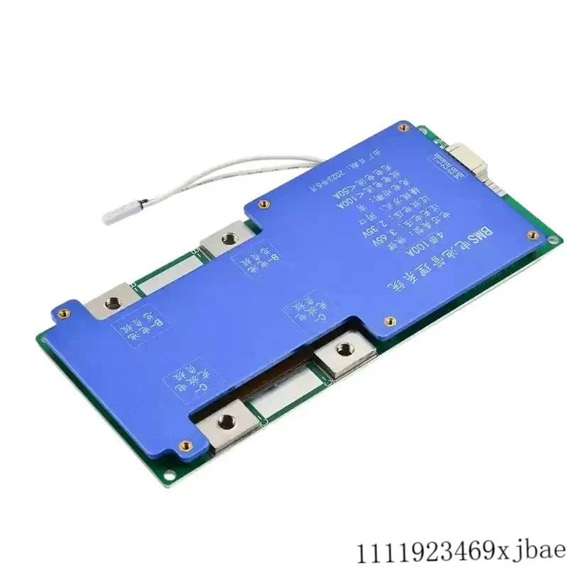 4S 8S 100A Lithium Battery Charger/Discharger Protection Board Active Equalizer Module Same Port BMS with Temperature Control