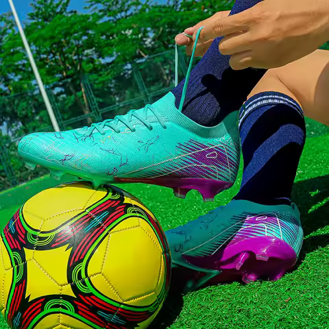 Men Soccer Shoes Cleats FG Sport Wear Top Quality Society Training Sneaker Professional Football Shoes Unisex Football Boots