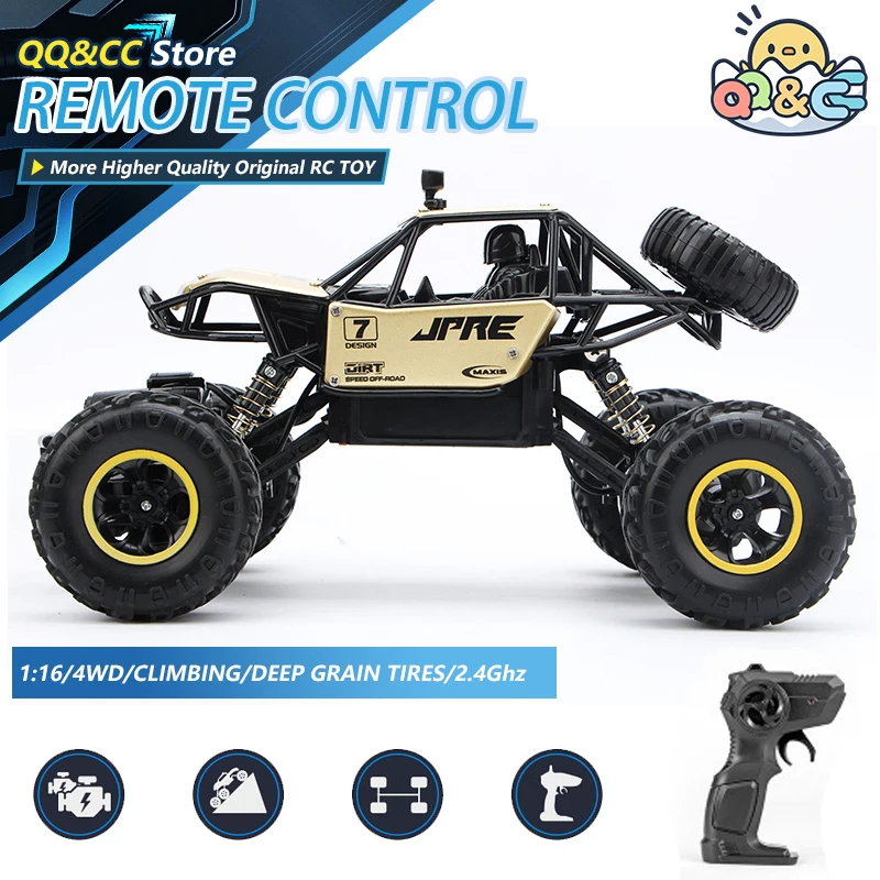 

1/16 4WD RC Car Off-Road Trucks Crawlers Drive Car 2.4G Radio Control RC Cars Toy Buggy High Speed Truck Toys for Boys Kids Gift