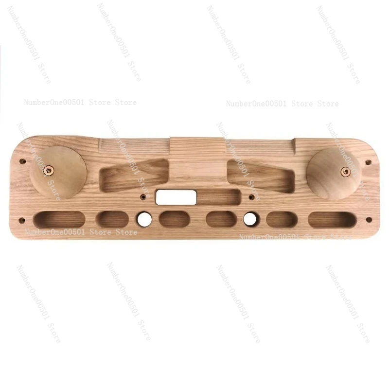 Wooden Climbing Fingerboard Wall Mounted Training Board for Pull Up Grip Strength