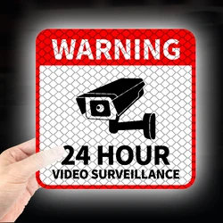 1PC 24H Surveillance Creative Motorcycle Reflective Sticker Motorcycle Tank Scooter Night Warning Waterproof Motorcycle Sticker