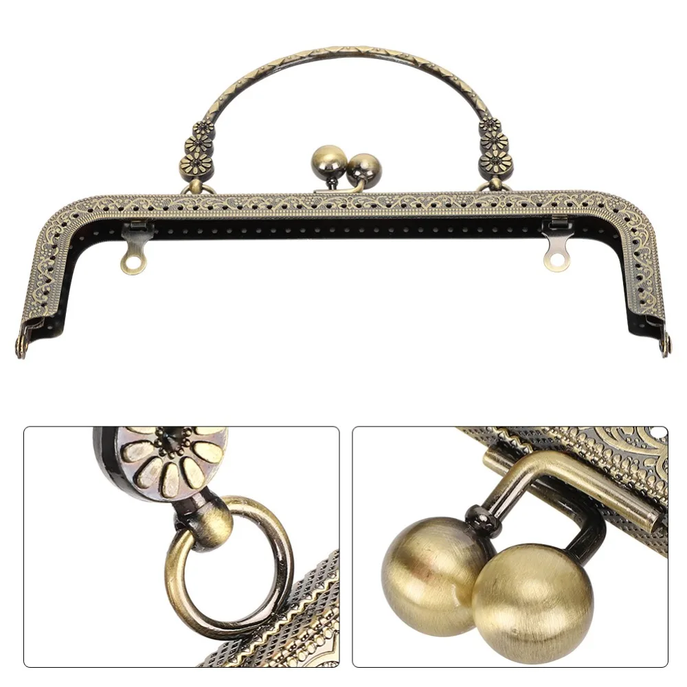 2pcs Bronze Tone Kiss Clasp Lock 20cm/7.87