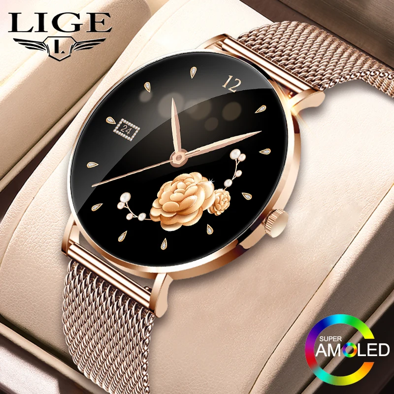 LIGE 2025 Smart Watch Women 1.27"Full Touch Screen Bluetooth Call Lady Smartwatch Waterproof Sports Activity Fitness Watch Woman