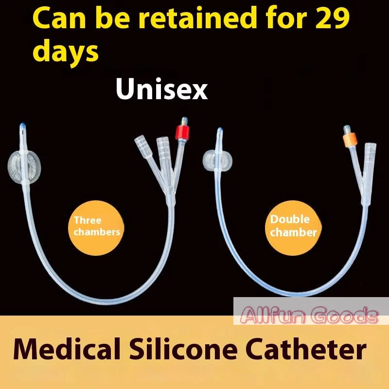 [TG835]1 Piece 2 Way 3 Way Urinary  Disposable  Silicone Foley Catheter Flushing Tube Teaching Consumables