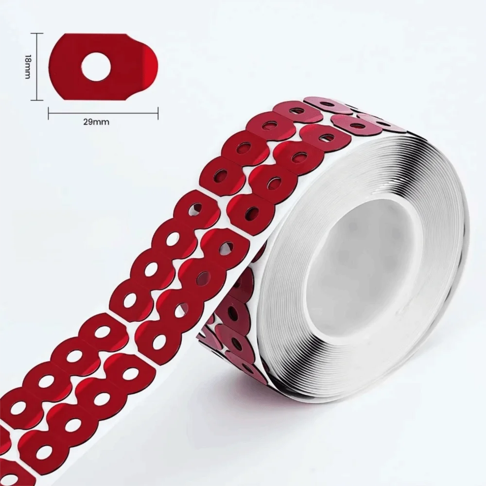 Double Sided Lens Edging Blocking Pads Non-Slip Red Optical Adhesive Sticker High Quality Lens Processing Accessories