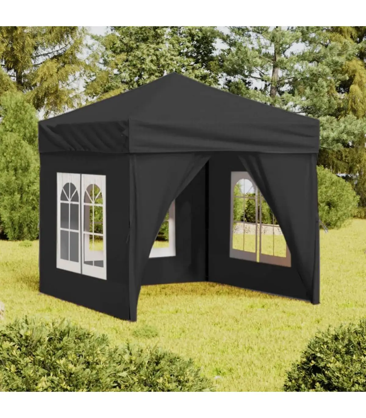 2x2 m anthracite side wall folding party tent and gazebos