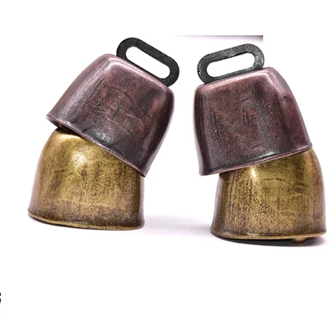 

Metal Large Cow Bell Prevents Loss of Grazing Horse, Sheep, and Dog Pets Farther Loudly Ringing Copper Bells