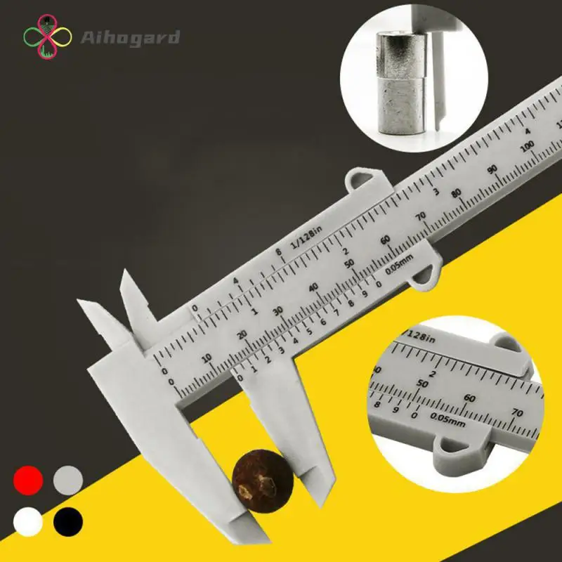 0-150mm Tool Woodworking Metalworking Plumbing Model Making Plastic Vernier Caliper Aperture Depth Diameter Measure Tool