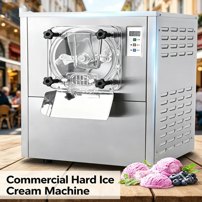 Commercial Hard Ice Cream Machine Gelato Ice Cream Maker Small Ice   Cream Machine for Business