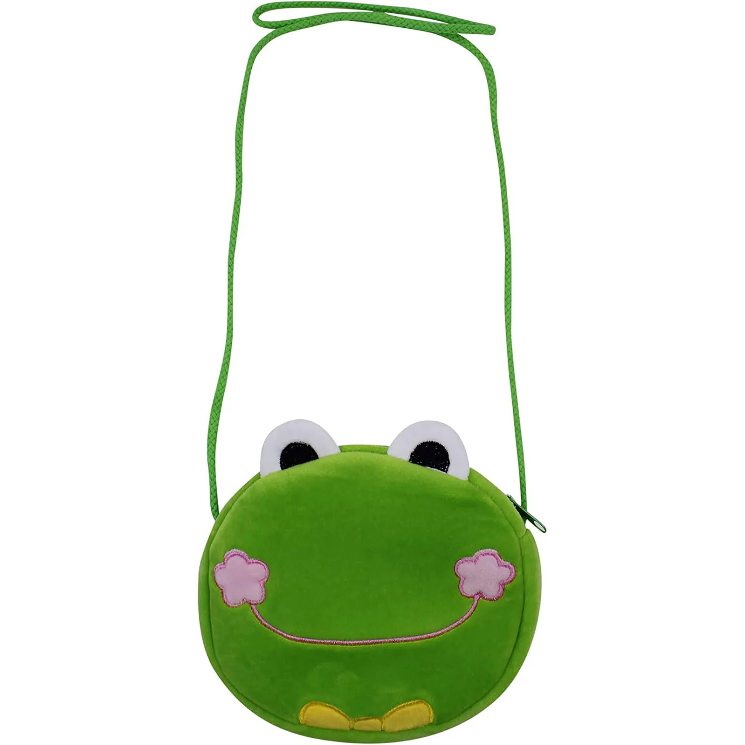 Porte-monnaie brodé personnalisé pour petite fille, sac à bandoulière, nom personnalisé, sac initié mignon, cartable pour fille, portefeuille animal en peluche