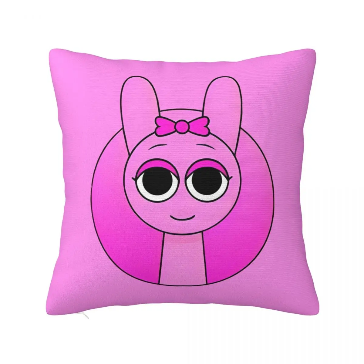 Sprunki Incredibox Pinki Square Pillowcases Polyester Room Cartoon Anime Game Cushion Cover Cute Decor Pillow Cover 45*45