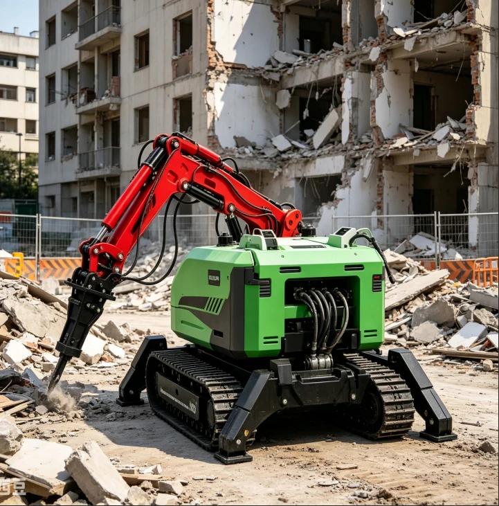 Tunnel Renovation Multifunctional Demolition Robot Precise Rock Breaking for Underground Expansion Works