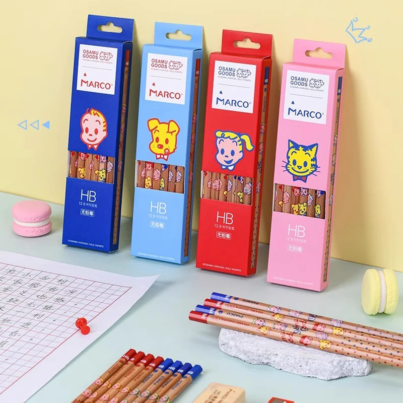 Marco Student Writing Pencil Safe And Healthy Cedar Writing Pencils For Children Students School Stationery Supplies