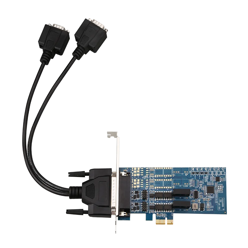

Карта расширения PCIe промышленного класса 1x 2 порта RS422 RS485 с многофункциональным преобразователем фотоэлектрической изоляции