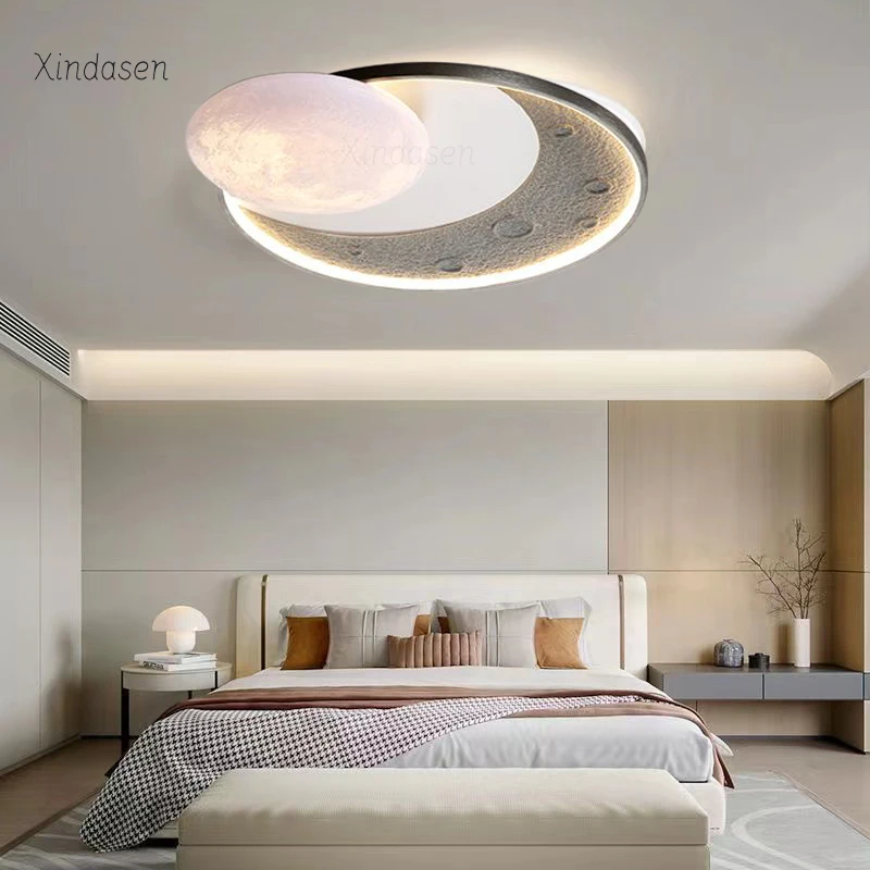 

Modern Led Moon Ceiling Lamp For Bedroom Children Baby Kids Room Chandelier Surface Mounted Led Ceiling Light Luminaire