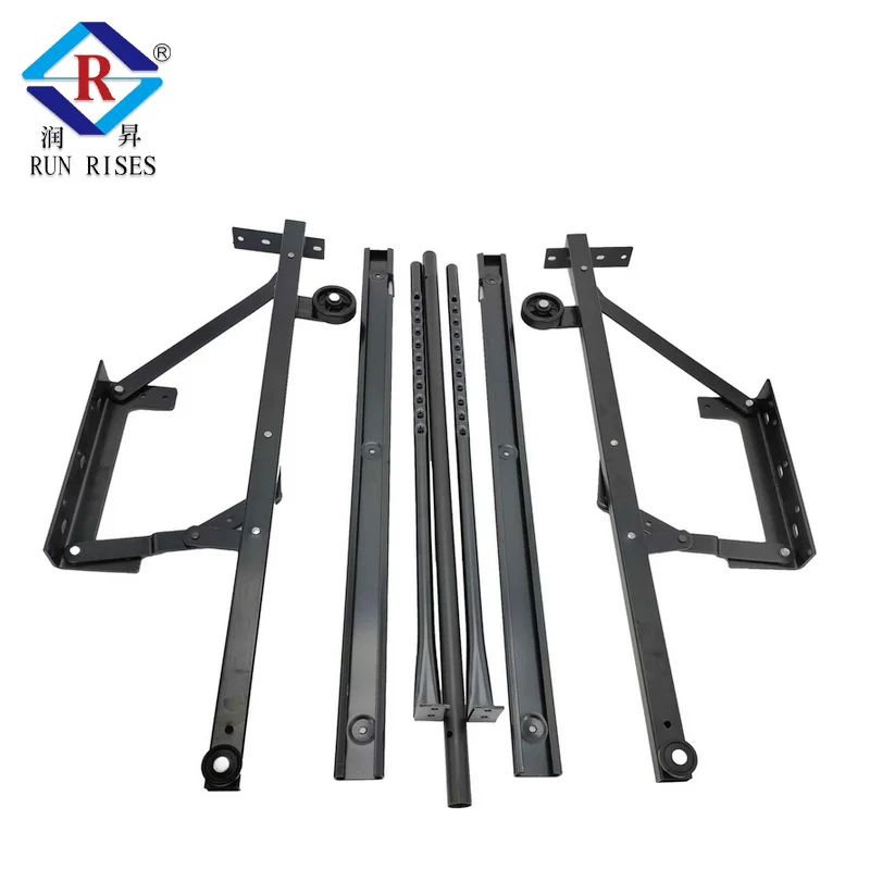 

C14-5 Iron Folding Sofa Bed Mechanism Lift Push-Pull Sofa Hinge Hardware With Sliding Wheel For Living RoomATV&UTV