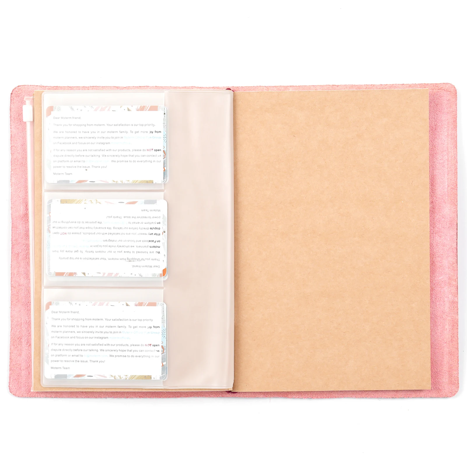 Moterm Compact Series A5 Notatnik podróżniczy Pełnoziarnista skóra garbowana roślinnie Organizer Pamiętnik Szkicownik Planner — zdjęcie produktu 4