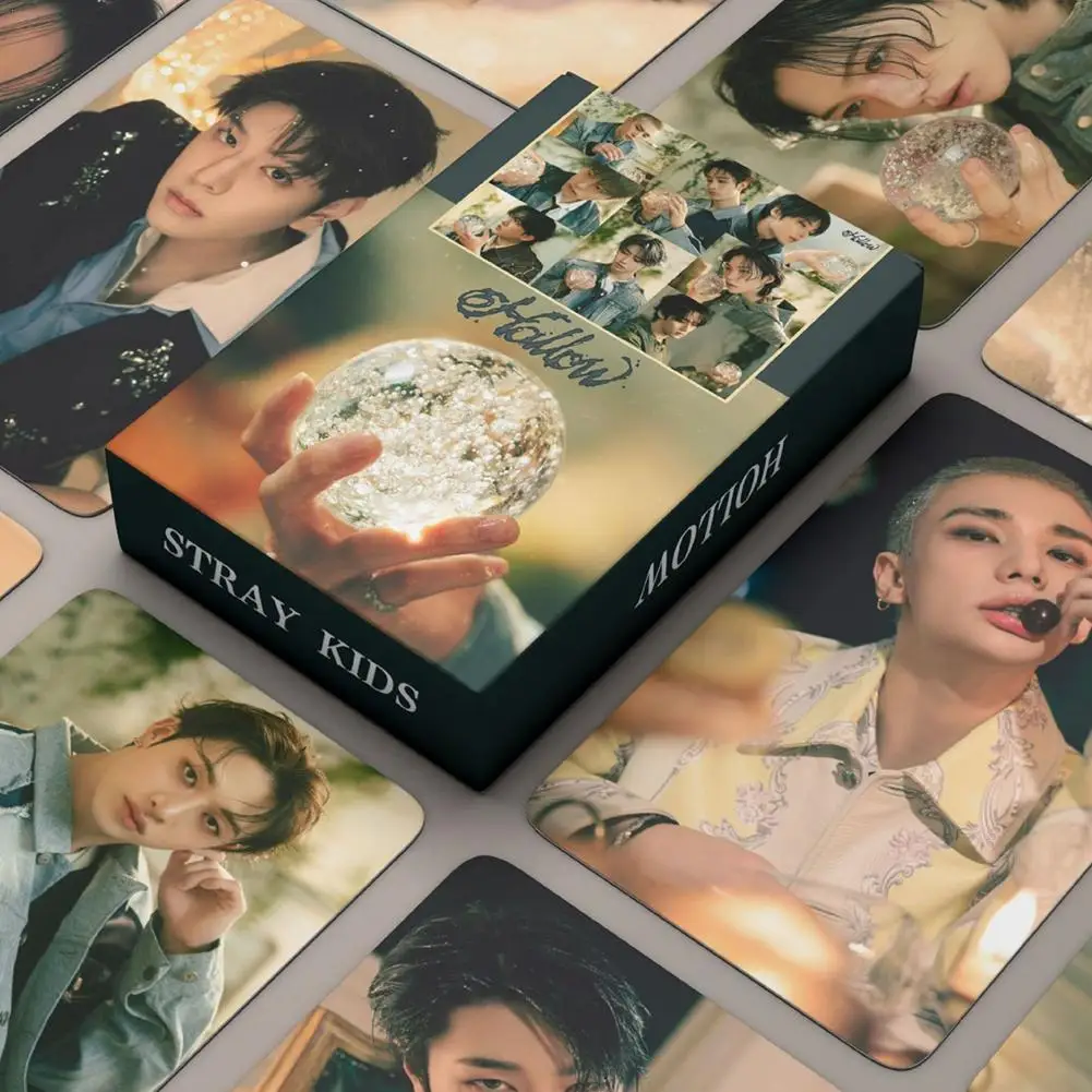 

Новинка 55 шт. Kpop SKZ Boy наклейки фотокарта HOLLOW новый альбом корейская звезда ломо карты фотопринт набор карточек коллекция фанатов открытка