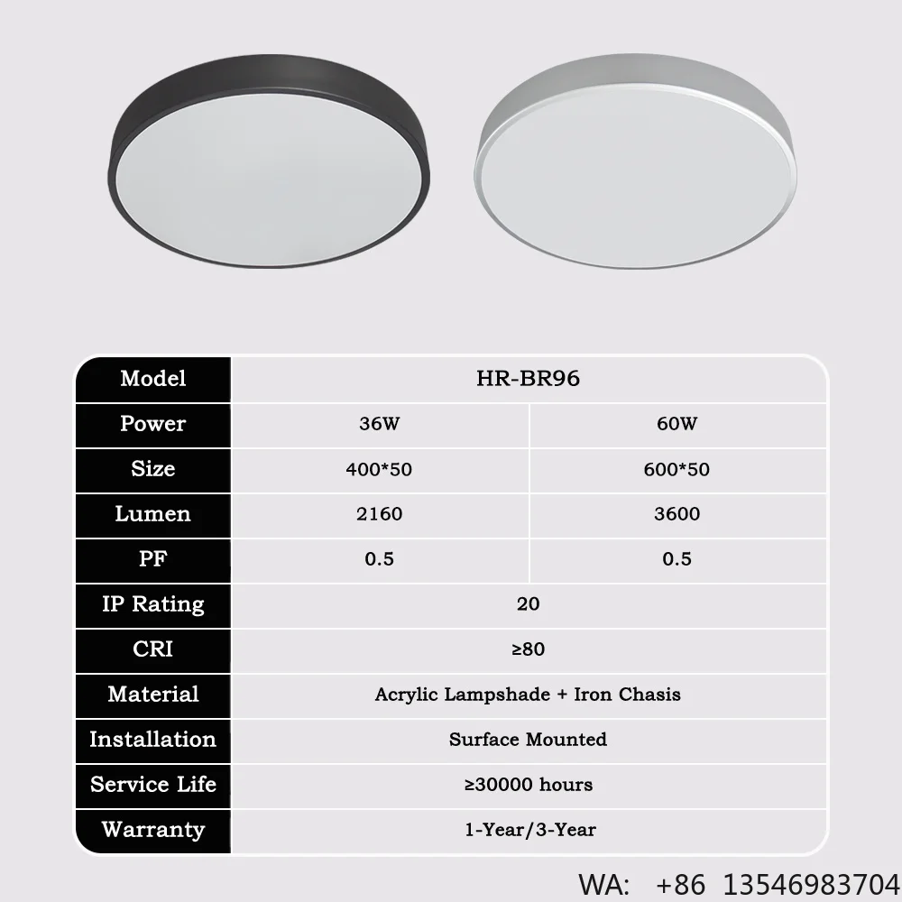 Black White Simple Indoor Home Ceil Lamp Fixture Dimmable Surface Modern Mounted Bedroom Living Room Round Led Ceiling Lights