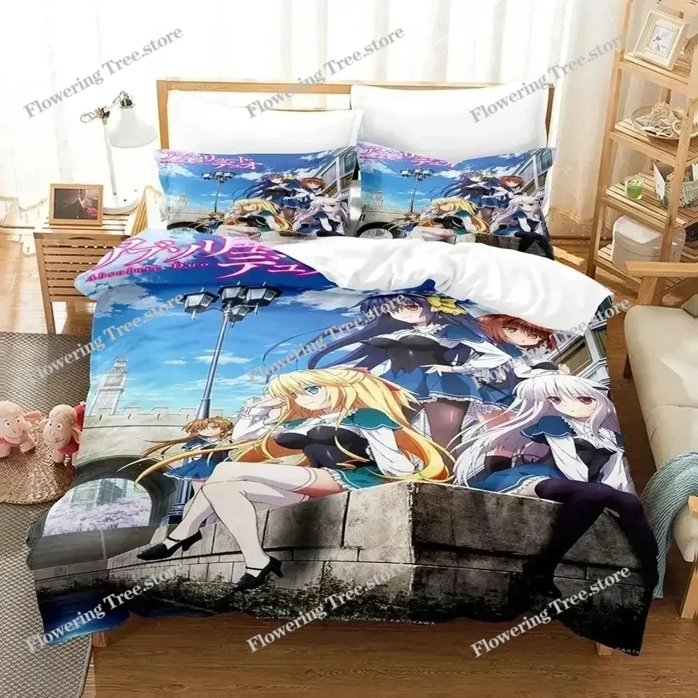 Absolute Duo Bedding Set Single Twin Full Queen King Size Bed Set Adult Kid Bedroom Duvetcover Sets 3D Print Anime Bed Sheet Set