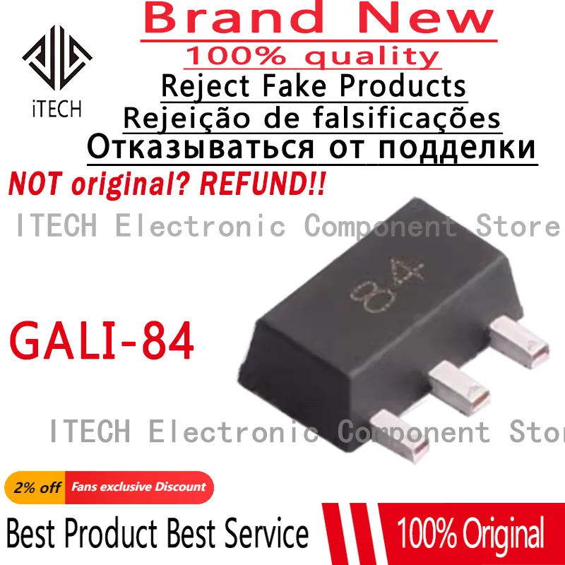 

5pcs/lot Original GALI-84+ Monolithic Amplifier gali-84 Dc-6ghz Mini Circuits 100% New and Genuine