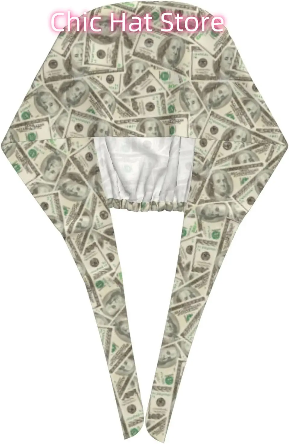 Us Dollar Money Working Cap Scrub Cap with Sweatband Adjustable Unisex Tie Back Hat Nursing Doctor Surgeon Cap for Women Men