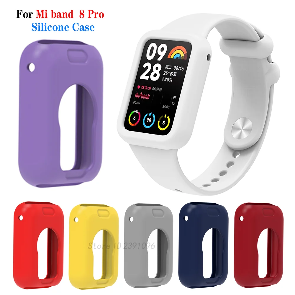 Hollow Protective Case For Xiaomi Mi Band 8 Pro Protector Cover Frame Shell Miband 8 Pro SmartWatch silicone Bumper Accessories