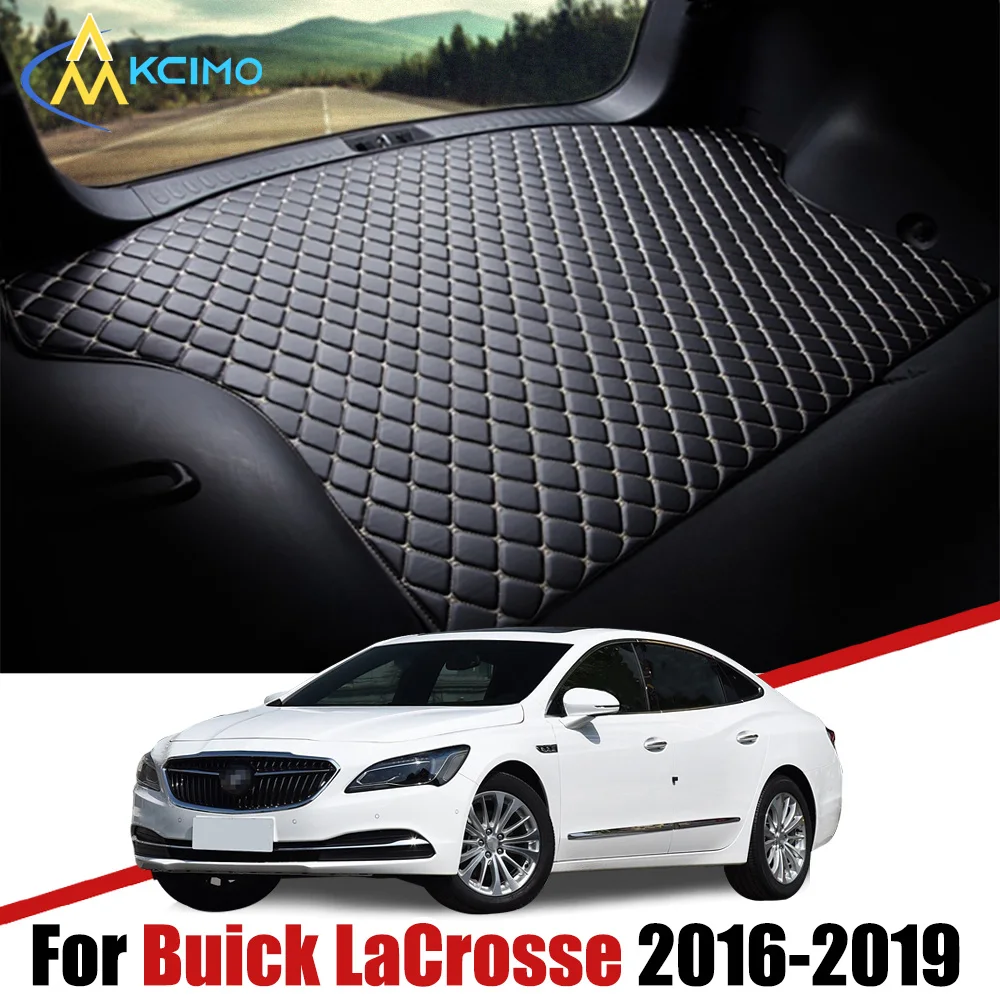 

For Buick LaCrosse 2016-2019 Artificial Leather Car Trunk Mat Rear Trunk Cargo Protective Mat Car Interior Accessories