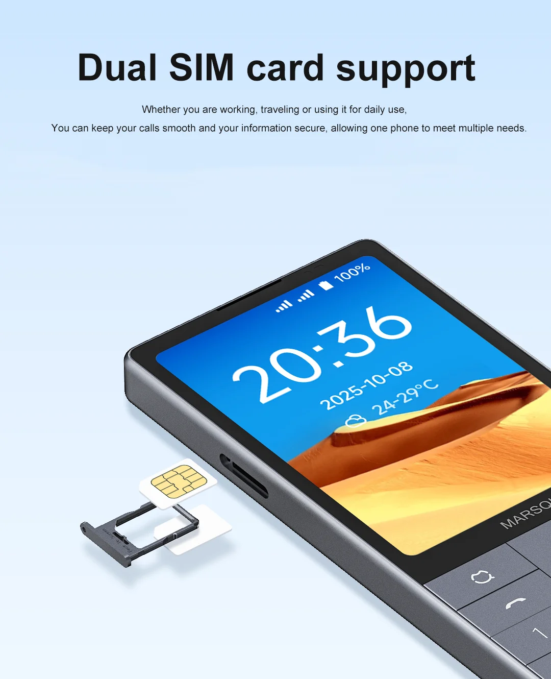 No Camera !!F25 DuoQin Dual SIM Cards Android 14 MTK8786 2700mAh Smartphone Buttons and touchscreen WiFi Bluetooth Hot Topics