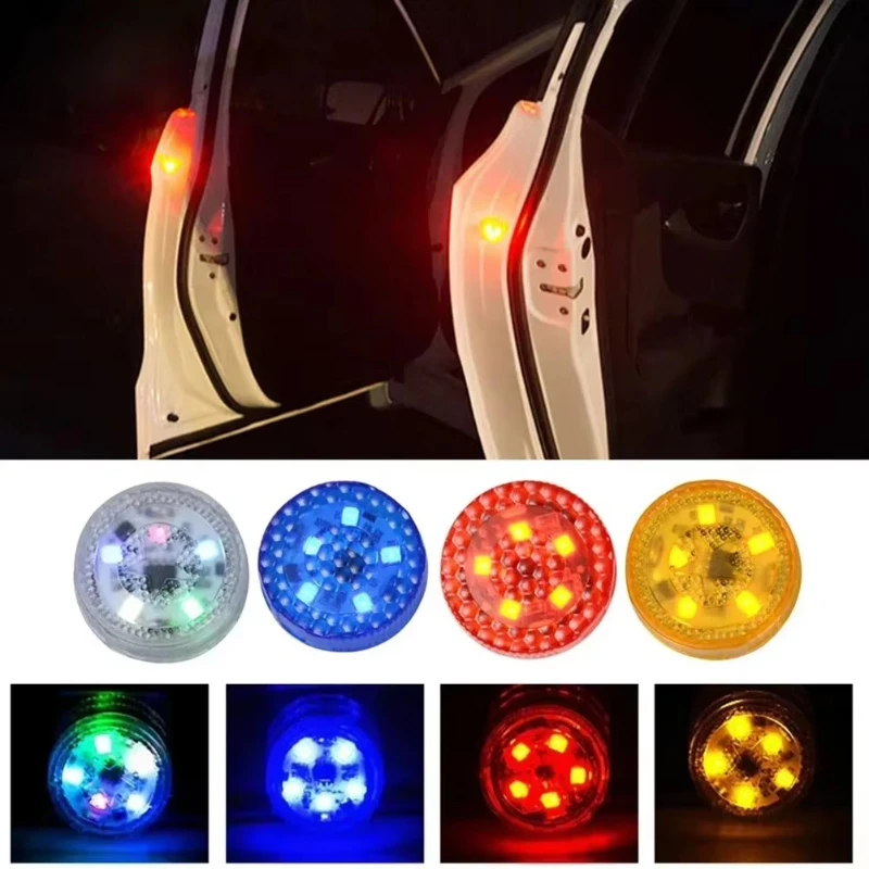 2/4/6/8 Stück Auto-Türwarnleuchten Sicherheits-Stroboskop-Tür-LED-Licht Signalblitzlampen Universal für Auto-Dekorationsleuchten Autozubehör