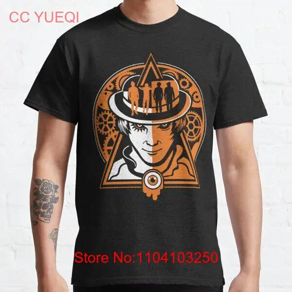 تي شيرت ريترو أليكس ديلارج برج الساعة برتقالي مالكولم ماكدويل فرانك ألكسندر