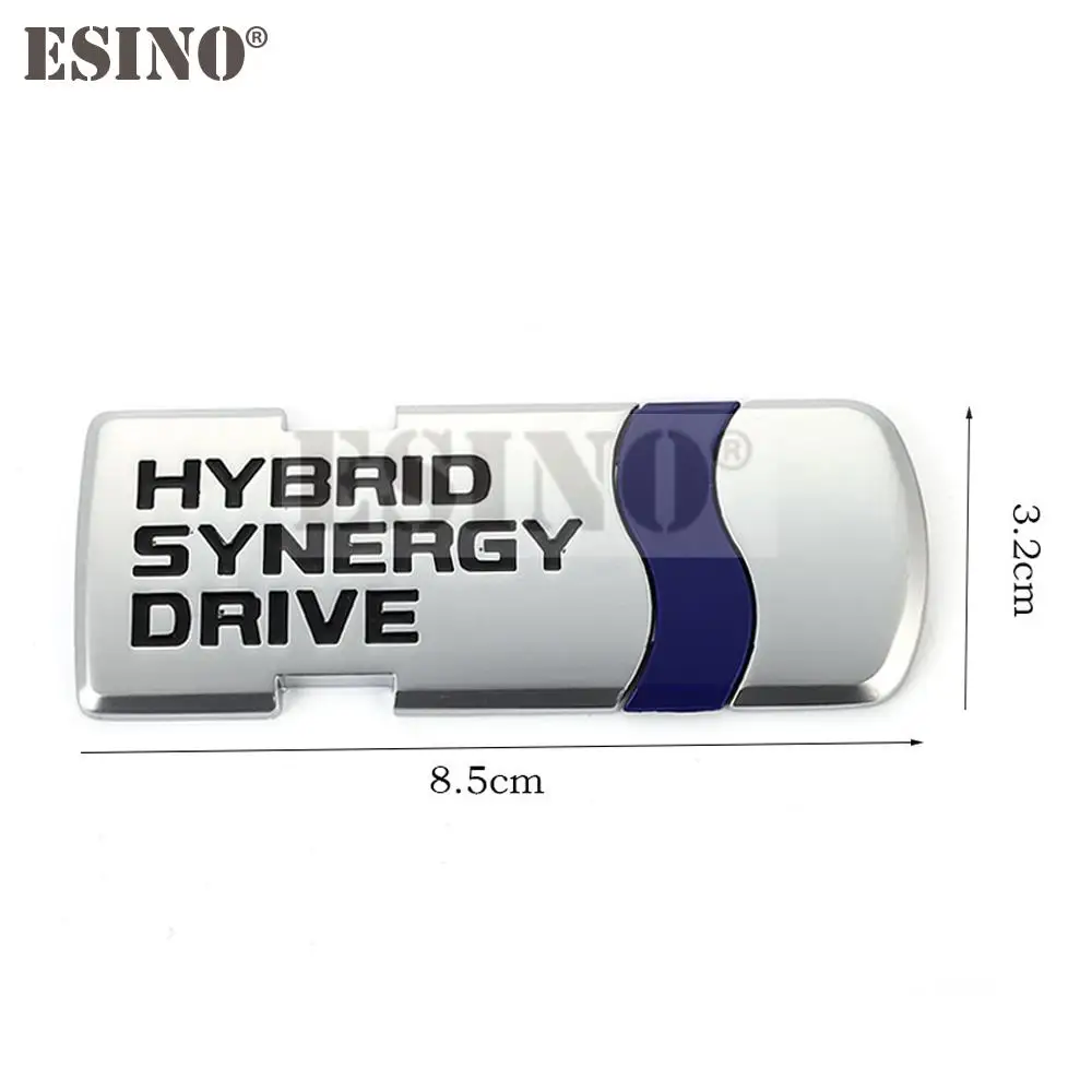 Hybrid Synergy Drive Car  Adhesive Sticker Badge Decal Zinc Alloy Fender Trunk Tailgate Emblem For Toyota Corolla RAV4 Camry