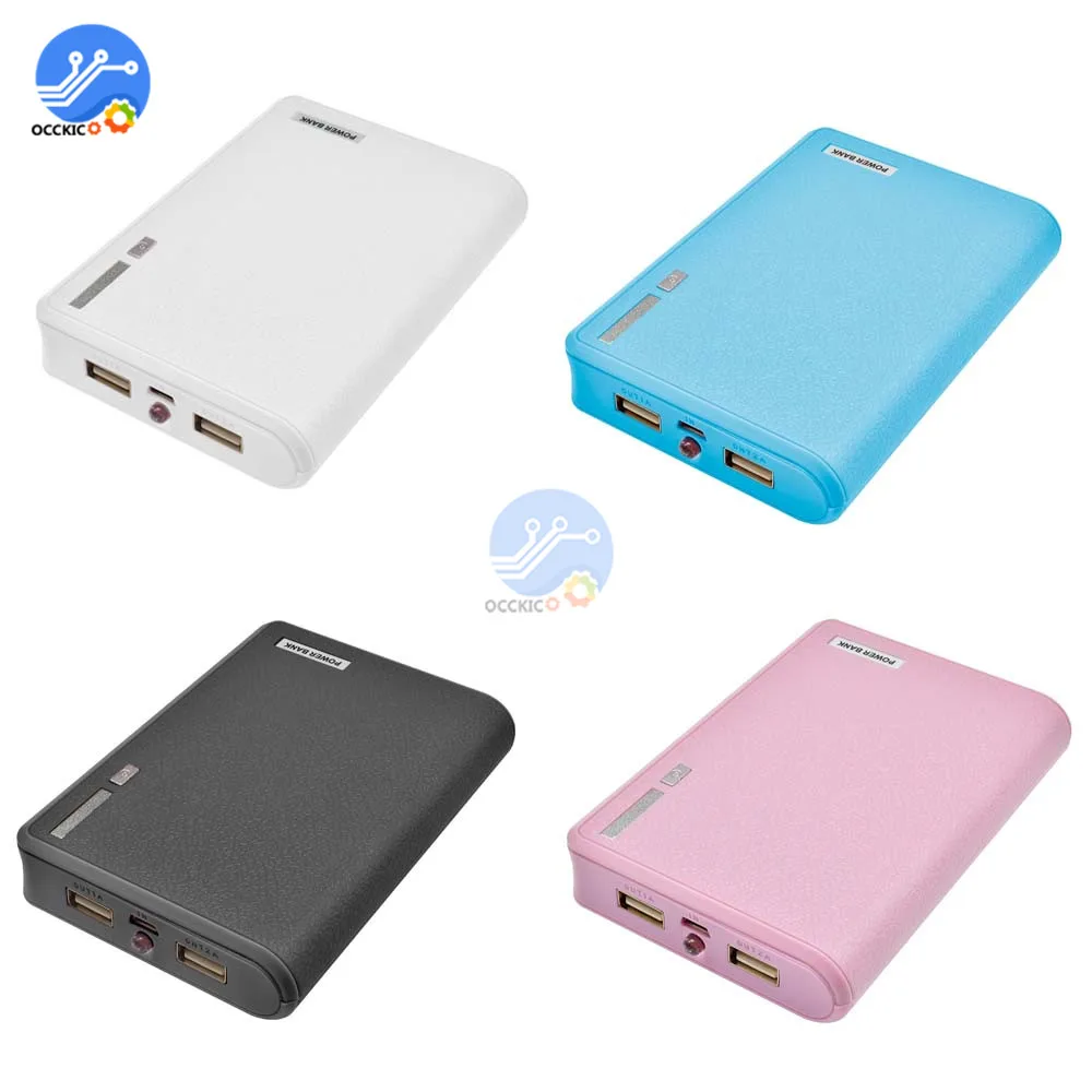 USB 4*18650 Power Bank Battery Box for Mobile Phone Charger DIY Shell Case 18650 Battery Storage Box Holder 4 Slot