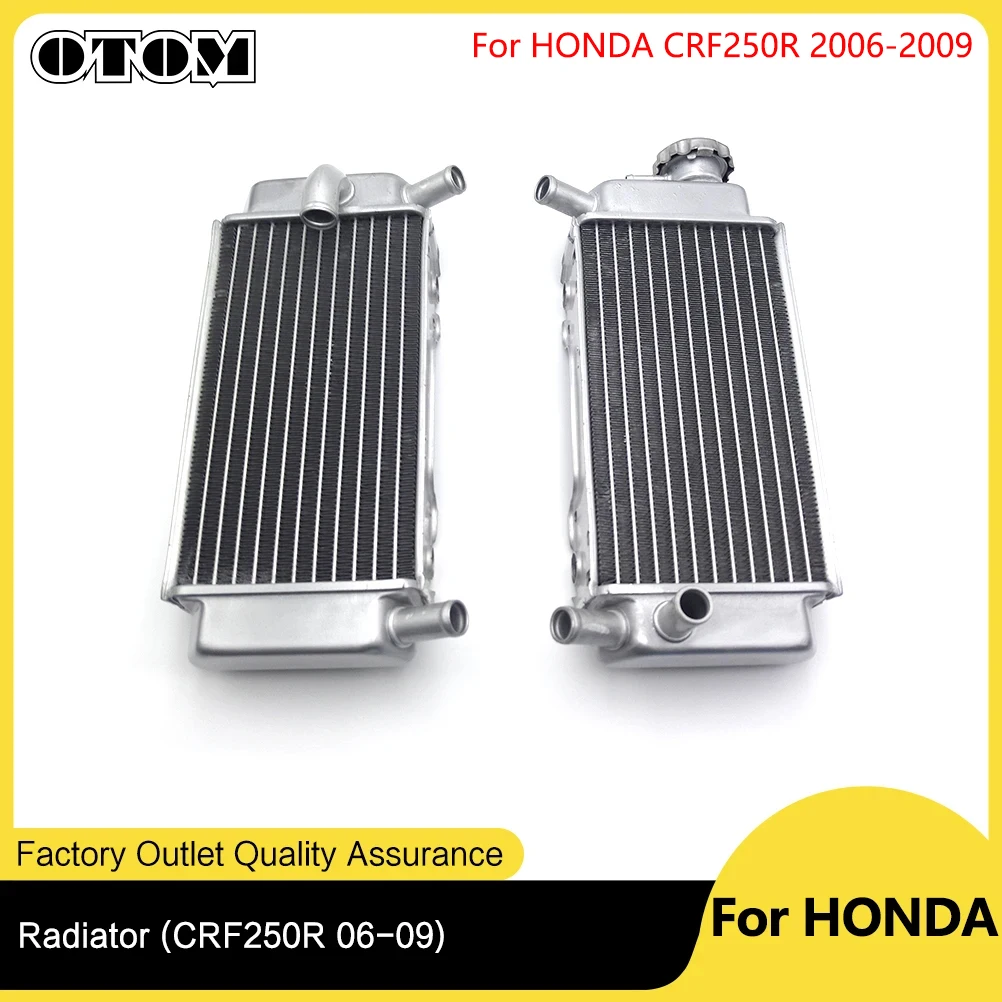 

OTOM Motorcycle Water Tank Radiator Cooler For HONDA CRF250R 06-09 Supermoto Motocross Dirt Bike Moto Engine Cooling Accessorie