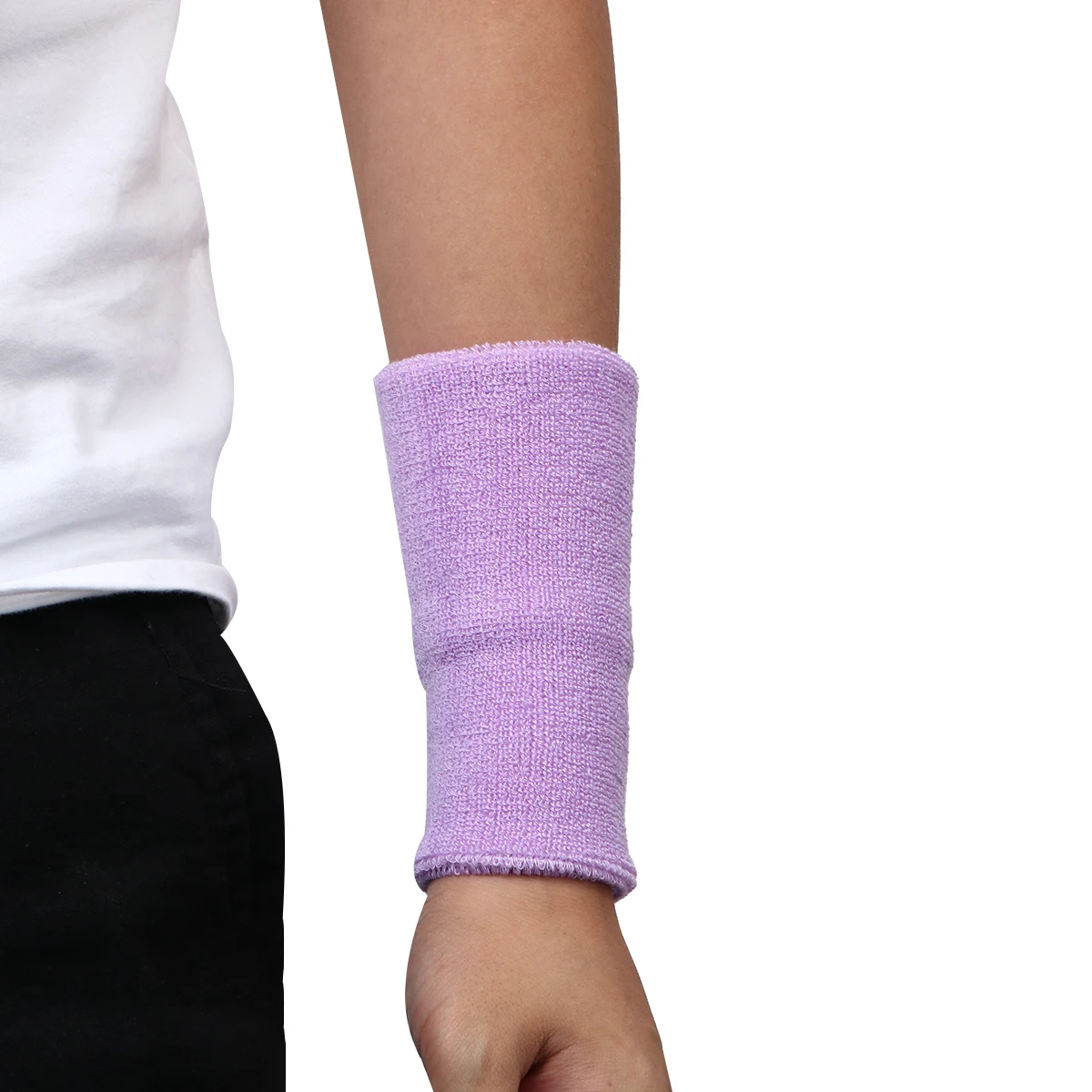 

Sports Wristb s Wrist Protector Fitness Durable Lavender Men Women Sweat Absorb Elastic Cushion Softball Volleyball Basketball