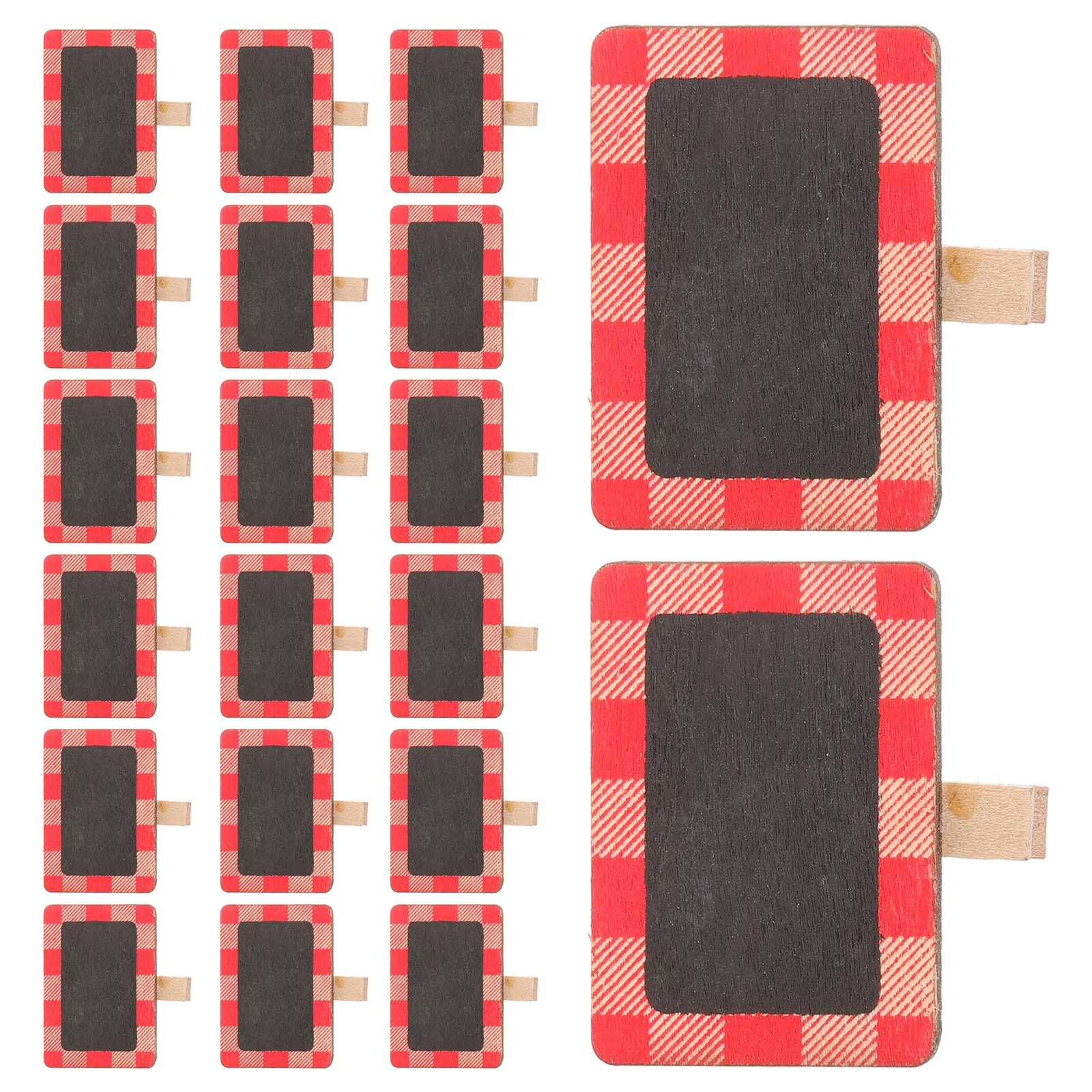 

20 Pcs Clips Wooden Mini Memo Note Blackboard Memo Clip Holder Signs Chalkboard Food Label Reusable Home Office Decor