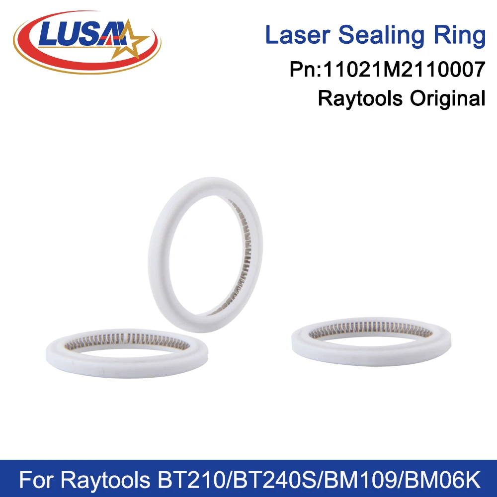 LUSAI Raytools Original Seal Ring 32.2*24*3.55mm Pn:11021M2110007 For Protection Lens 27.9x4.1mm BT240 BM109 BM111 Raytools Head