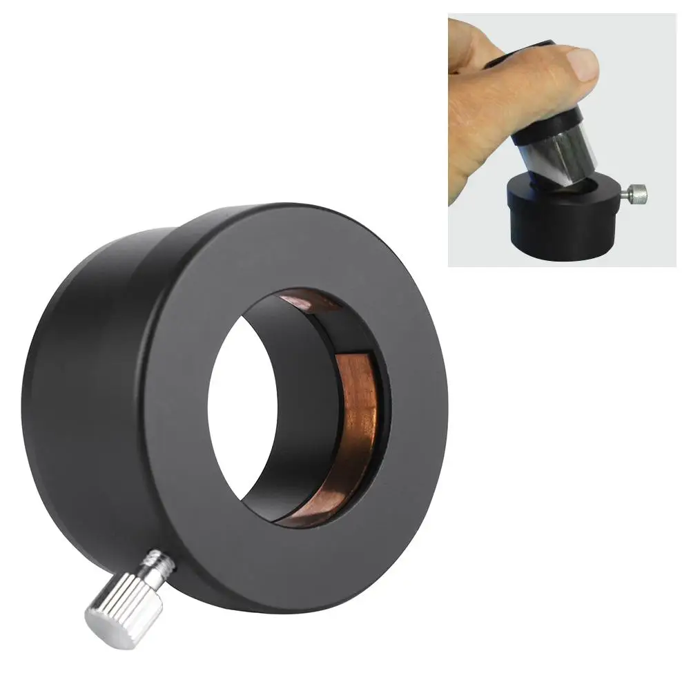 Black Metal 2 to 1.25 Telescope Eyepiece Mount Adapter - Top Quality Accessories