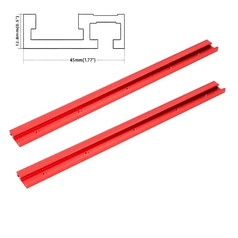 

Комплект из 2 шт. (80 см) алюминиевых Т-образных направляющих 45-го типа для деревообработки, Т-образный паз, направляющая для торцовочных пил, ограничитель для фрезерного стола, ленточных пил, инструменты для DIY