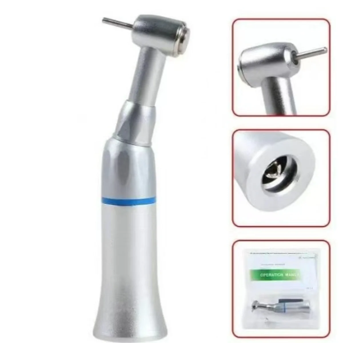 

Dental Contra Angle Push Botton Air Turbine Handpiece Low Speed Handpiece