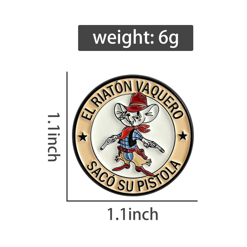 كاوبوي الجرذ شريف المينا دبابيس الكرتون الحيوان دبابيس التلبيب شارات لطيف الكلاسيكية الأطفال الموسيقى مجوهرات هدية لمحبي الأصدقاء